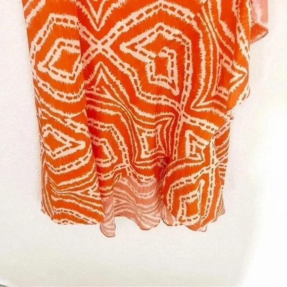 NWT Seafolly Australia Orange Zanzibar Midi Wrap Skirt, Size Small - Picture 4 of 8